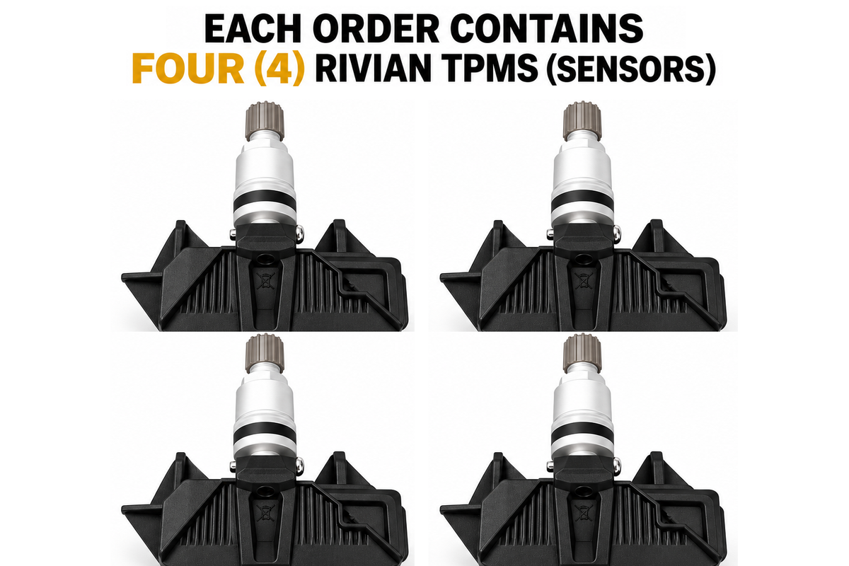 TPMS Sensor Kit for Rivian R1S & R1T Plug-and-Play (Set of 4)
