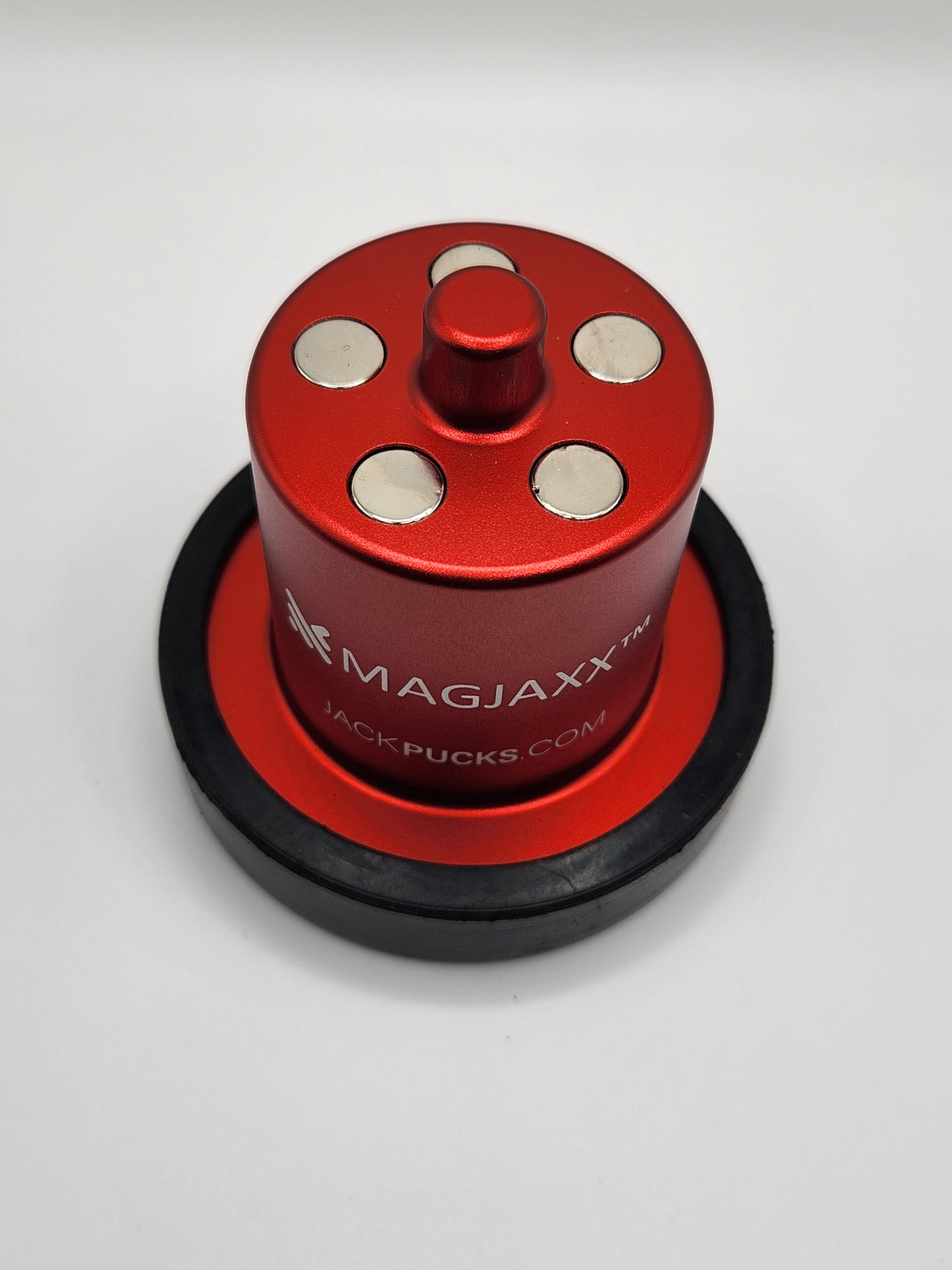 5 - 40 MGOe NdFeB rare earth magnets provides more energy than any other product.  This means that puck locks onto your chassis for ease of use.