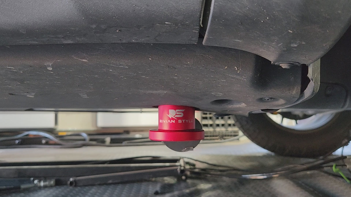 Magnetic Jack Puck (Single Puck) for Rivian R1T & R1S in Rivian Yellow or Radiant Red